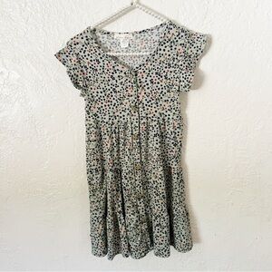 Glitter Girl Girls Floral Short Sleeve Jersey Dress